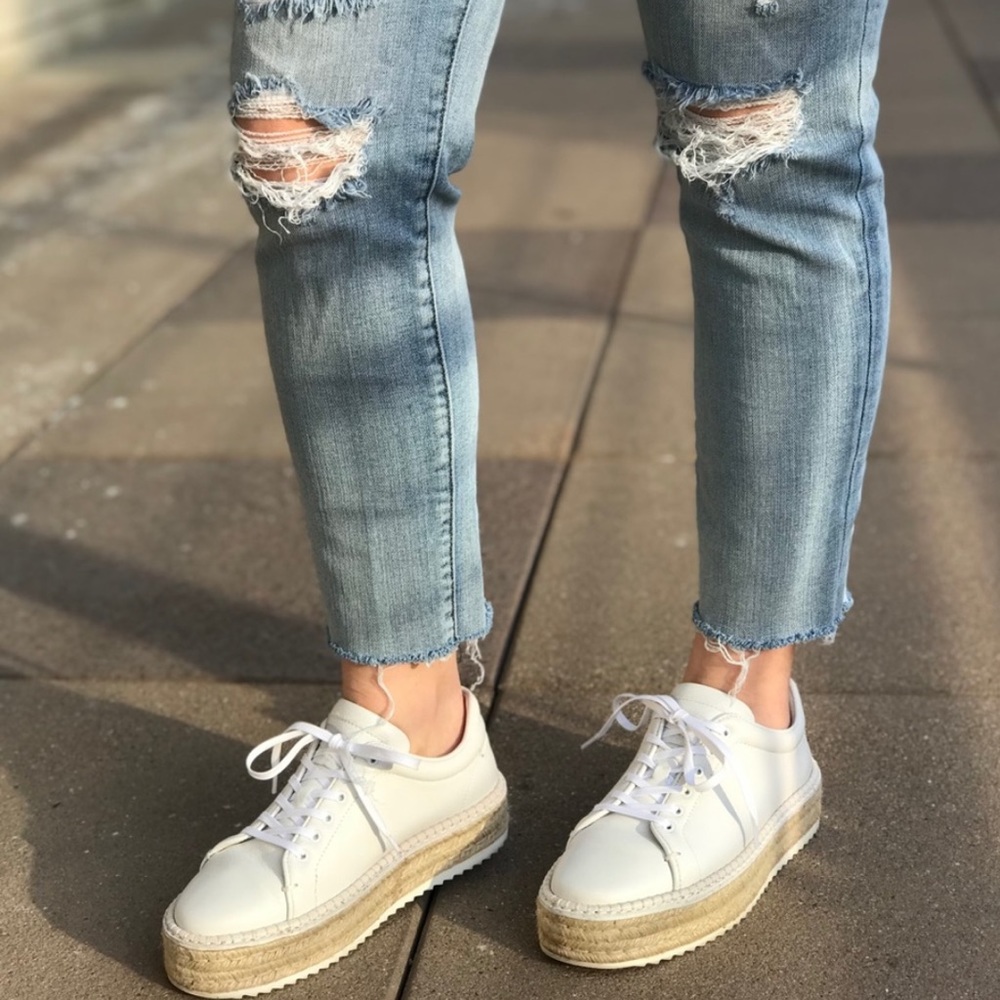 Rag n bone leather platform sneakers